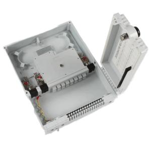 China Optical Fiber Distribution Box Type 8/16/24 Cores Septic Black Box Safe Shaped Lock factory