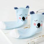 organic cotton Printed Picture Socks Slipproof For Newborn Baby