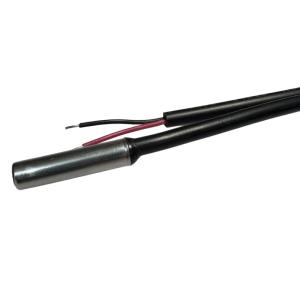 China 5x20mm Stainless Steel NTC Temperature Sensor 2.252K 1% 3950 With 2464 26AWG Jacket Cable 1.2m factory