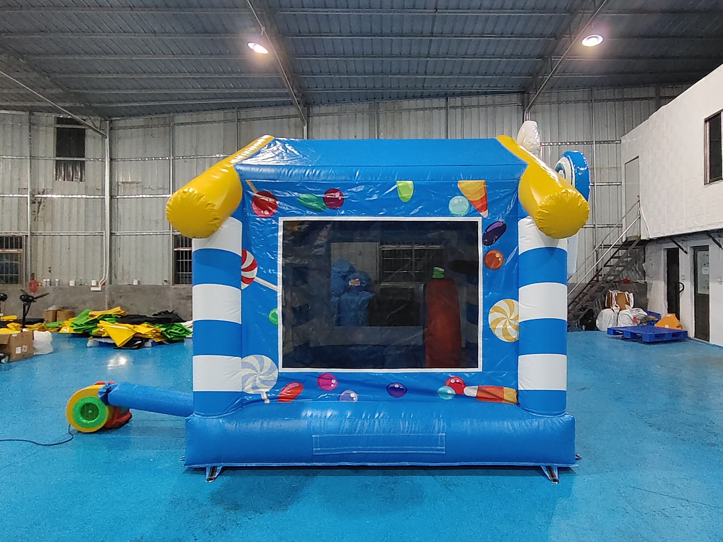 Commercial Grade Outdoor Indoor Inflatable Bounce House Blue Candy House Inflatable Jumping Castle For Kids