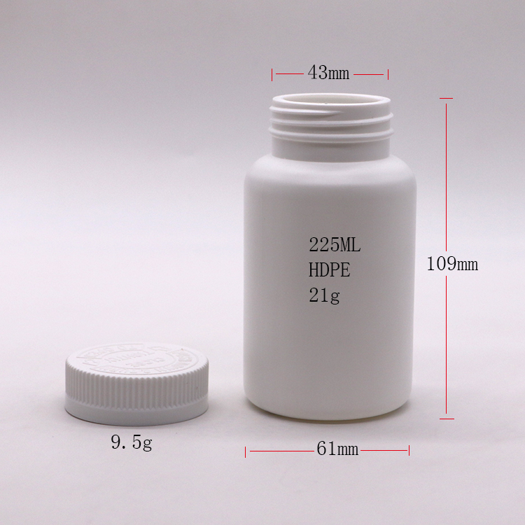 Screw Cap HDPE Bottle For Storing Pills And Capsules Medicine Safely