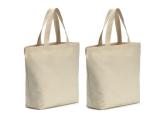8oz Canvas Cotton Cloth Shopping Bags Foldable Custom Logo Acceptable