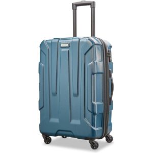 Centric Hardside Expandable Luggage with Spinner Wheels, Teal, Checked-Medium 24