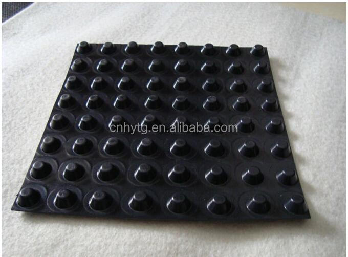 8mm-20mm Thickness Greenroof Dimple Mat Drainage Board with PE Material 2m Length