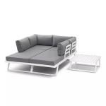 Garden Set AJUNION Aluminum Frame Outdoor Furniture Lounge Set Modular Sectional