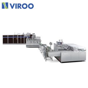 China Horizontal Type Automatic Facial Mask Making Machine , Facial Mask Packing Machine factory