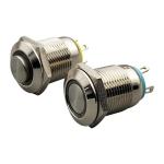3V 5V 12V 24V Industrial Electrical Connector Metal Push Button Light Switch