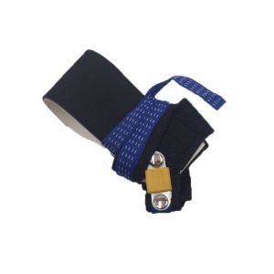 Blue Esd Products Two Layer Rubber Heel Grounder / Strap For Production Line