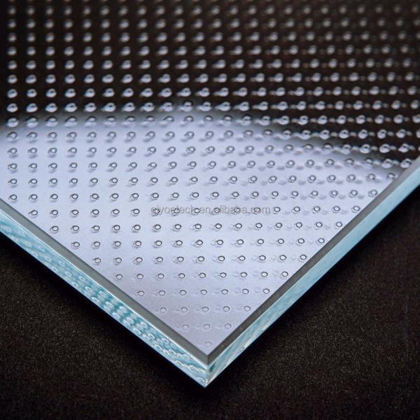 Anti Slip Frost Acid Etch Tempered Glass for Hotel Bedroom Staircase Floor