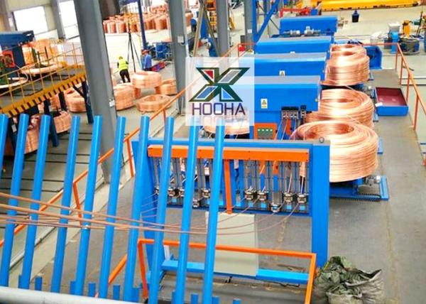 China Metal Melting Furnace Upward Continuous Casting Machine For Oxygen-free Copper Material factory