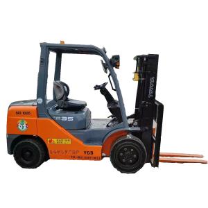 China Mini Toyota 3.5 Ton Diesel Forklift Used With Solid Tyre Original Japan factory
