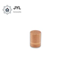 China Rose Gold Aluminum Alloy Cap For FEA15 Perfume Bottle With Engraved Logo And Text factory