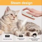 3-in-1 Cat Steam Brush Hot Sell For Pet Grooming Water Spray Hair Removal Light