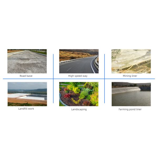 500 Gsm Black Short Filament Fabric Geotextile UV-resistant and High Puncture Resistance Earthwork Product