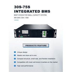 China high voltage BMS(HV BMS) 75S 240V 50A Intergrated BMS With Parallel Function For Lithium Battery Pack Power Solution For BESS factory