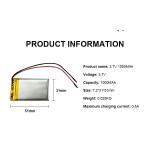 Power Lithium Polymer Battery 3.7v 1000mah LiPo Battery 703048