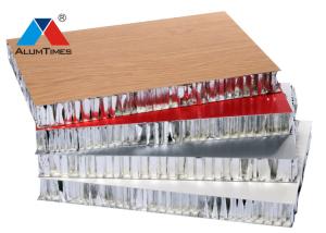 China Wood Laminated Honeycomb Aluminum Plate Durable For High Speed Rail Vessel factory