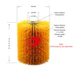 Cleaning And Message Nylon PP Cow Body Brush With Motor
