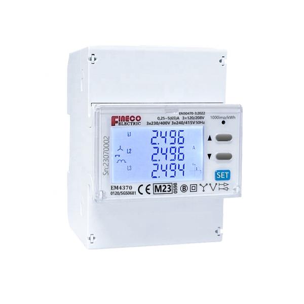 Three Phase MID Approved EM4370 3*120/208V... 3*240/415V 5 65 A Energy Meter for