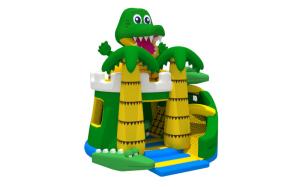 China Frog Indoor Inflatable Jumper Bouncer Castles Slide Waterproof And Fireproof factory