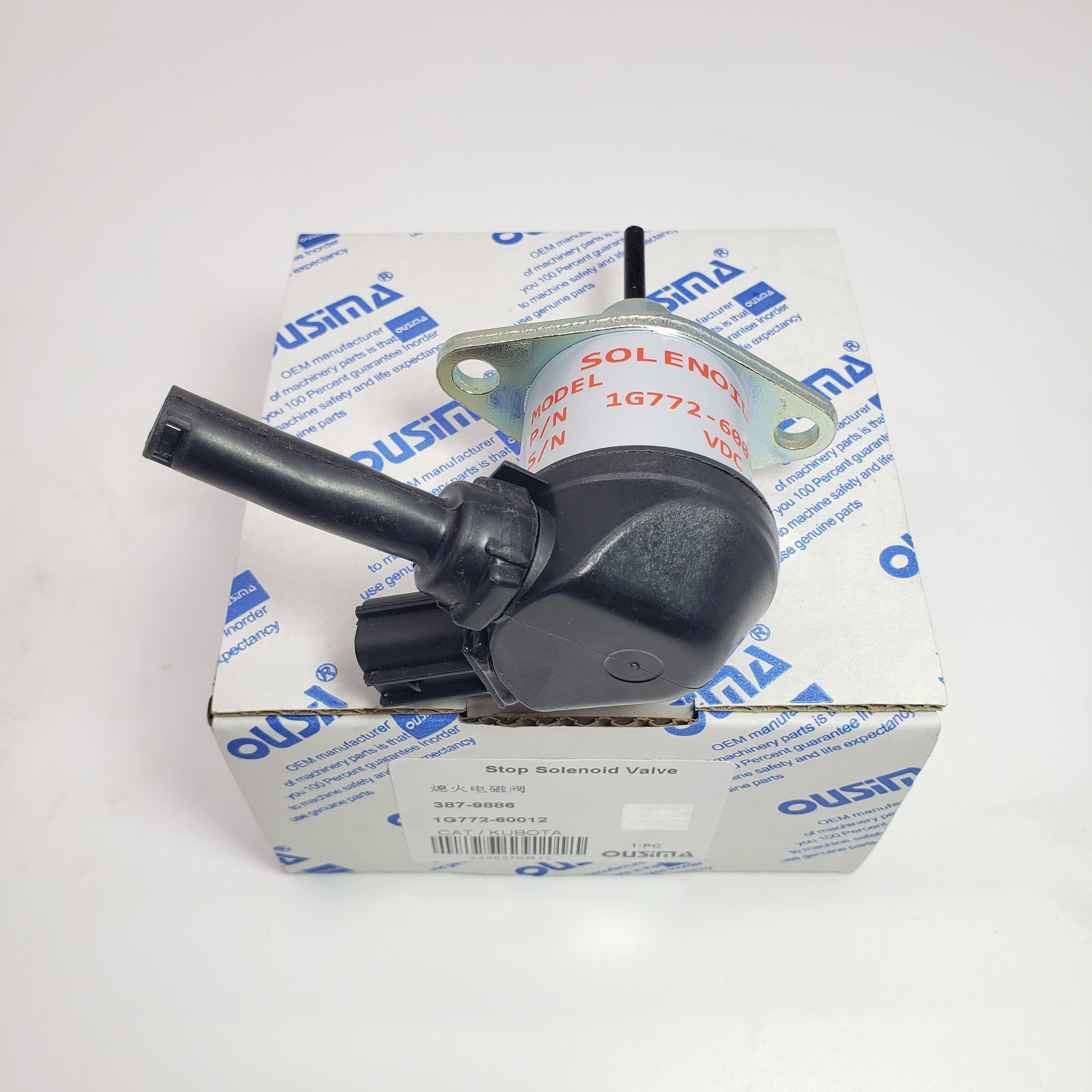 Stop Solenoid Valve 387-9886 1G772-60012 For CAT 306E 307E 308E 906H2
