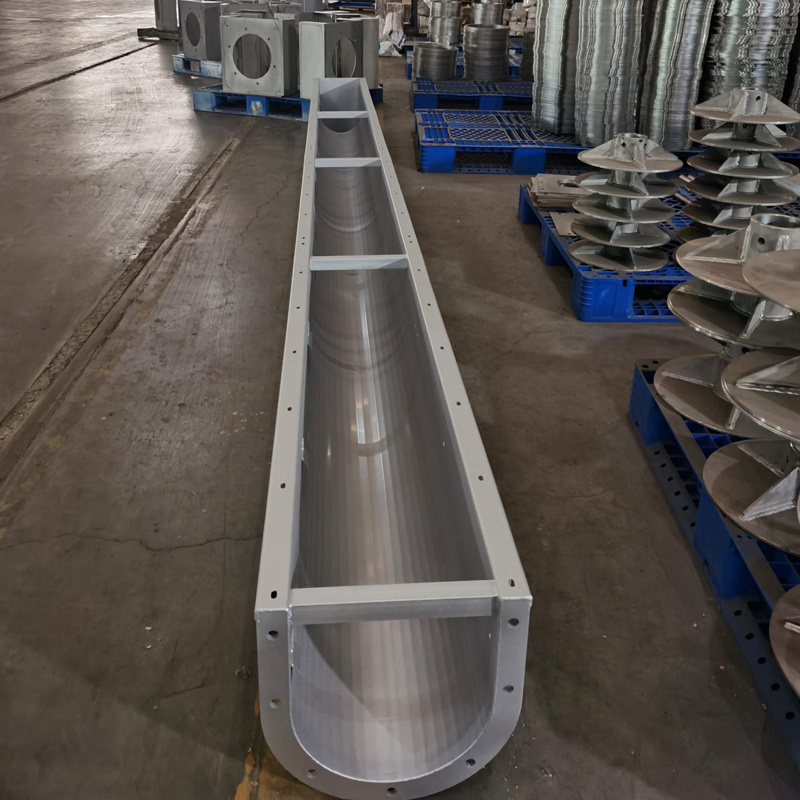 OEM Custom Sludge Spiral Shaftless Screw Conveyor in Wastewater Treatment Industry