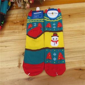 China Newest cartoon christmas patterned design supersoft cotton AZO-free casual socks for women factory