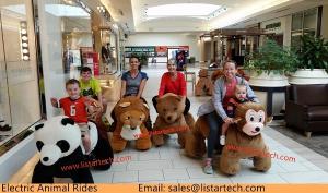 China Animal Walking Rides Kiddle Plush Ride, Walking Battery Animal Kiddie Adult Rides in Mall factory