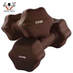 China Star Shaped PVC Coated Dumbbells Beautiful Appearance For Women Multi Color factory