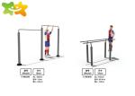 Garden Playground Workout Equipment Bright Colors Corrosion Resistant