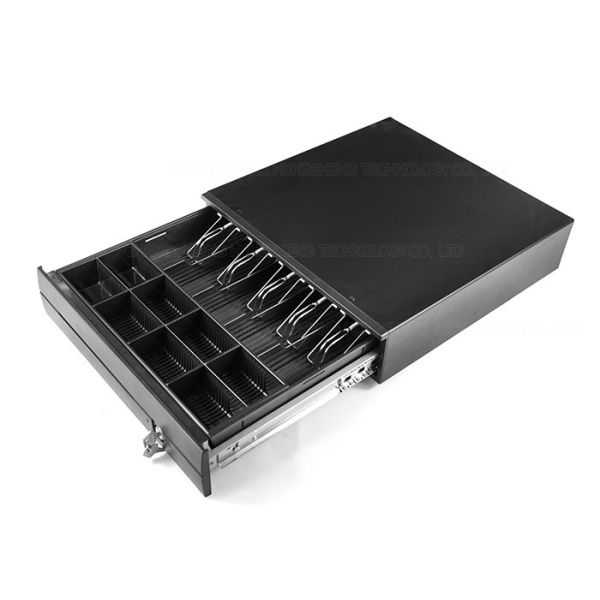 China 5B 8C Lockable POS Cash Register Drawer RJ11 RJ12 Ball Bearing Slides 410E factory