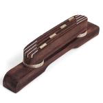 Polished Finish 4 String Mandolin Bridge Replacement Parts Natural Color
