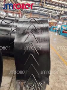 China Patterned Conveyor Belt Delivers Smooth Transport of Loose Bulk Materials factory
