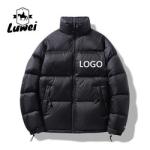 Contrast Color Cotton Padded Jackets Zip Up Men Crop Down Base Coat