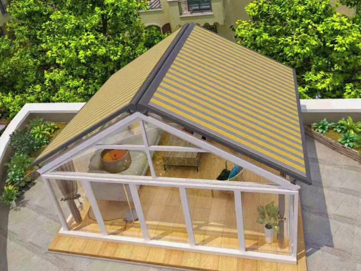 China Rectangular Sunroom Canopy Outdoor Aluminum Alloy Rain Shelter Eaves Home Use Electric Sliding Dual-Track Retractable Sunshade factory
