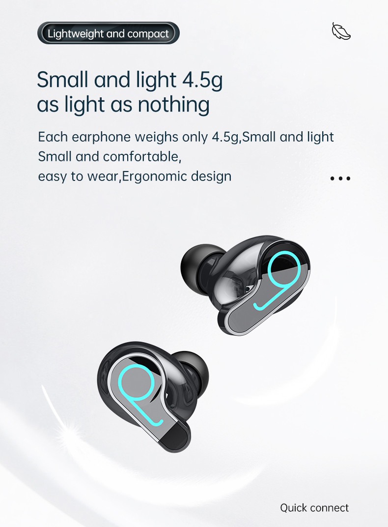 HD A2DP Wireless Gaming Earphone ABS Microphone With CVC8.0 Earplug