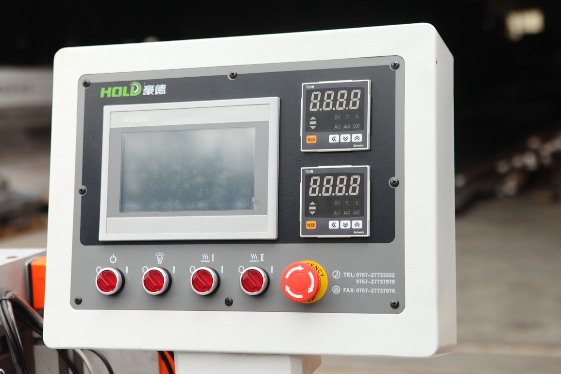 Unequal Double Door Edge Banding Machine Compact Edgebander L Shape