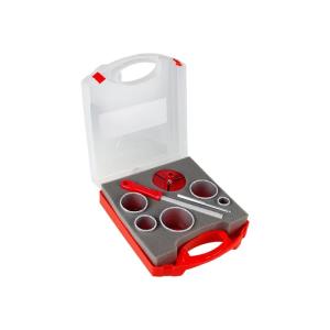 China Sand Blast 25mm 8PC Tungsten Carbide Gritted Hole Saw Kit 92HRC factory