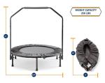 best fitness trampoline with handle, fitness trampoline with bar, foldable
