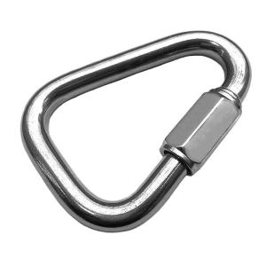 China Polished Stainless Steel Delta Shaped Quick Link SS304 SS316 for Various Applications factory