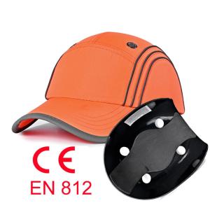 China Hi Vis Reflective Baseball Style Bump Caps Unisex CE EN812 Approved factory