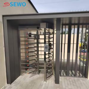 China Custom Construction Site Security Turnstiles Full Height Turnstile Entry System factory