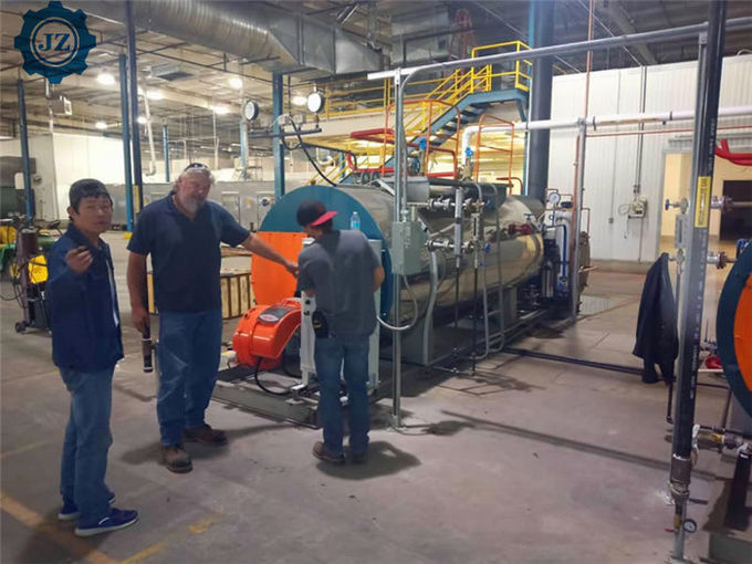 Energy Saving Fire Tube Gas Oil Fired Steam Boiler For Rubber Vulcanization Vulcanizing