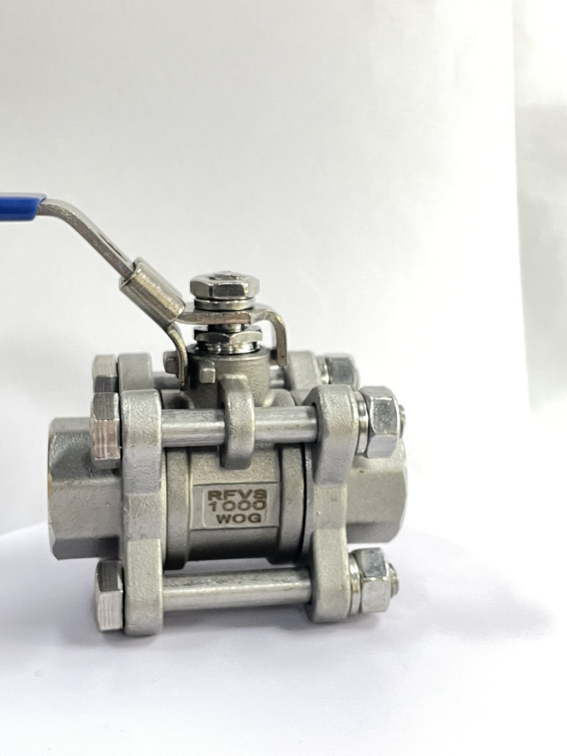 1000 Wog 3PC Socket Weld NPT Bsp Bsp BSPT Female Thread Screwed Full Bore Butt Weld Industrial Threaded Ball Valve
