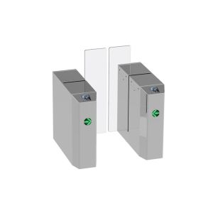 China Acrylic Flap Pedestrian Full Height Sliding Turnstile ss304 factory