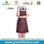 Fashion popular advertising good polyester bib apron with dark blue color