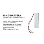 4.8v Nickel Cadmium Battery 1200mAh 1500mAh Nicd Battery Pack