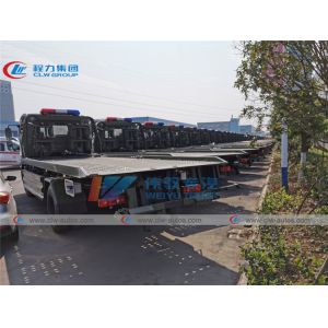 Military 8 Ton Dongfeng Kingrun Flatbed Wrecker Tow Truck
