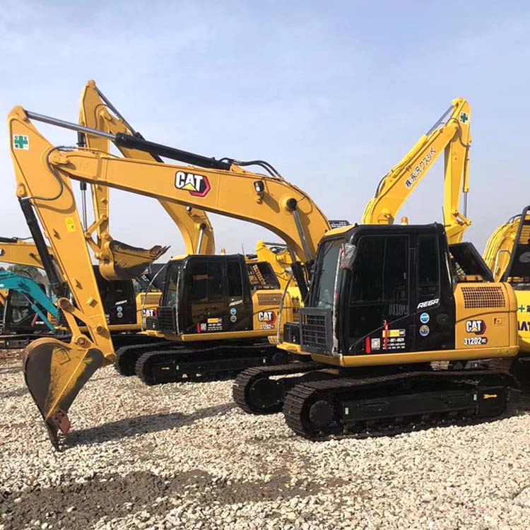 12 Ton Used CAT 312D Excavator in Made in Japan Crawler Chain Earth-Moving Machinery