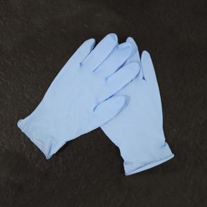 China Oil Proof 22mil Nitrile Disposable Exam Gloves factory